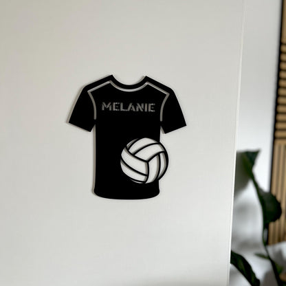 Handball Geschenk Namensschild personalisiert – Türschild & Wanddeko Kinderzimmer