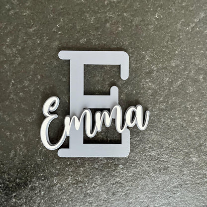 Namensschild als Taufgeschenk   personalisiertes Türschild mit Buchstabe & Name  Taufgeschenk für Mädchen Jungen  Kinderzimmer Deko