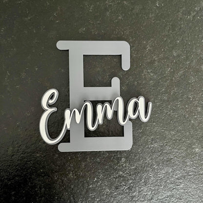Namensschild als Taufgeschenk   personalisiertes Türschild mit Buchstabe & Name  Taufgeschenk für Mädchen Jungen  Kinderzimmer Deko
