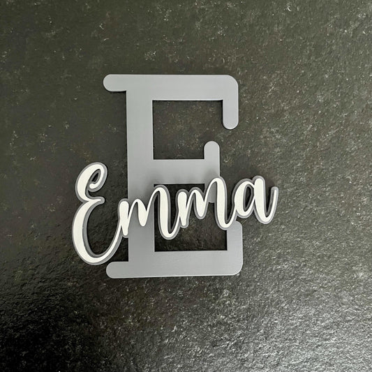 Namensschild als Taufgeschenk   personalisiertes Türschild mit Buchstabe & Name  Taufgeschenk für Mädchen Jungen  Kinderzimmer Deko