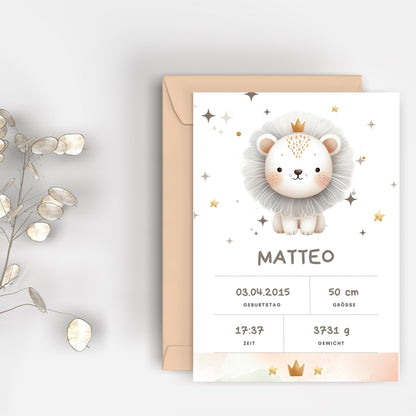 Geburtsposter Erinnerung an den ersten Tag  personalisiertes Poster für Jungen & Mädchen | Geschenkidee Babyzimmer mit Namen Geburtsdaten