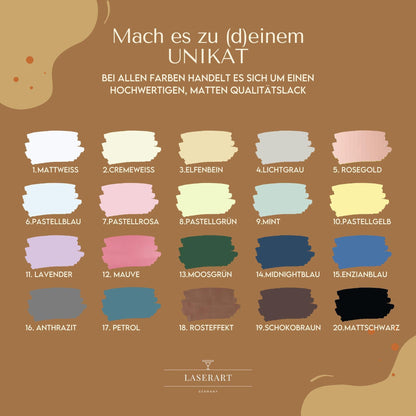 Name aus Holz  Schriftzug Holz , Platzkarte, Geschenkidee oder Deko für Hochzeit & DIY natur oder farbig - 3mm Birkenholz