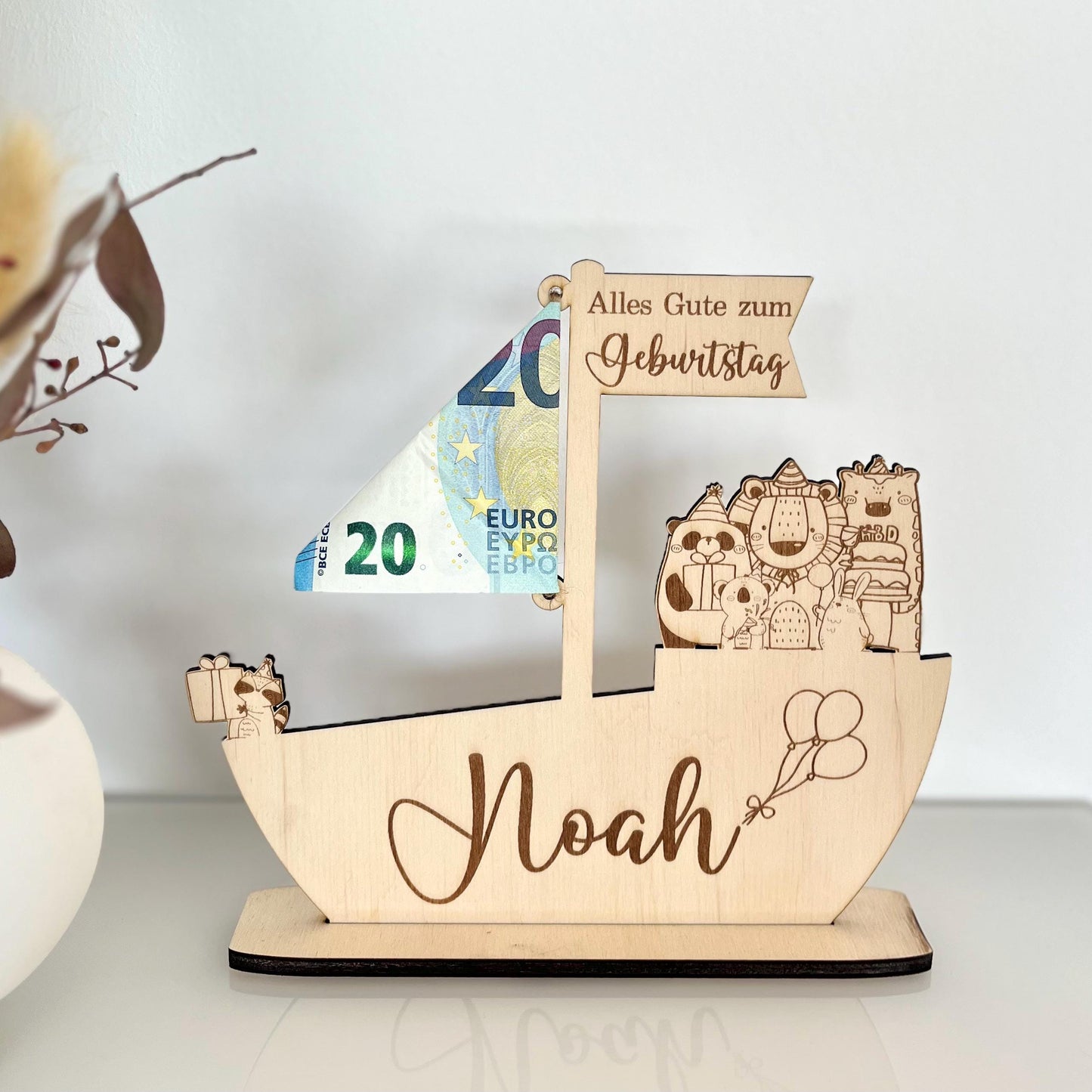 Personalisierte Geschenkidee Geburtstag Geldgeschenk Taufe, Kommunion, Konfirmation personalisiert mit Namen & Anlass  Geld verschenken