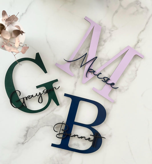 Geschenkidee Geburt & Taufe personalisiert  Deko Kinderzimmer Babyzimmer | Geschenkidee Babyparty | Individuelles Namensschild Holz