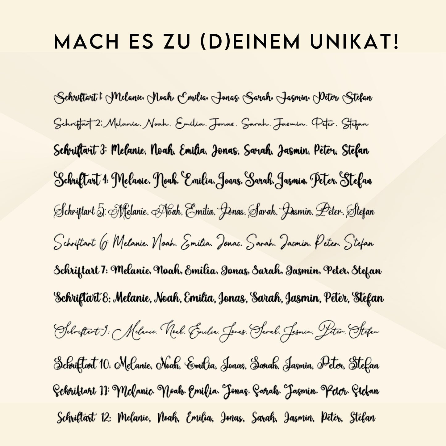 Platzkarten Acryl für Gläser - Personalisiertes Namensschild Tischkarte | Tischdeko Hochzeit, Taufe, Geburtstag | Name aus Acrylglas