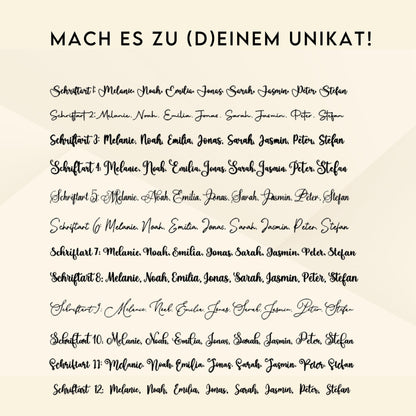 Namensschild Holz Kinderzimmer | personalisierter Schriftzug Acryl | Geschenk Babyparty Deko Babyzimmer Türschild