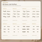 Personalisierte Beispiele Namensschild Junge: Löwe Noah, Tiger Sebastian, Fuchs Michael, Bär Stefan