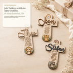 Taufkreuz personalisiert mit 3D Name | Taufgeschenk Holz Tiermotiv & Taufspruch | Geschenk Patenkind Taufe