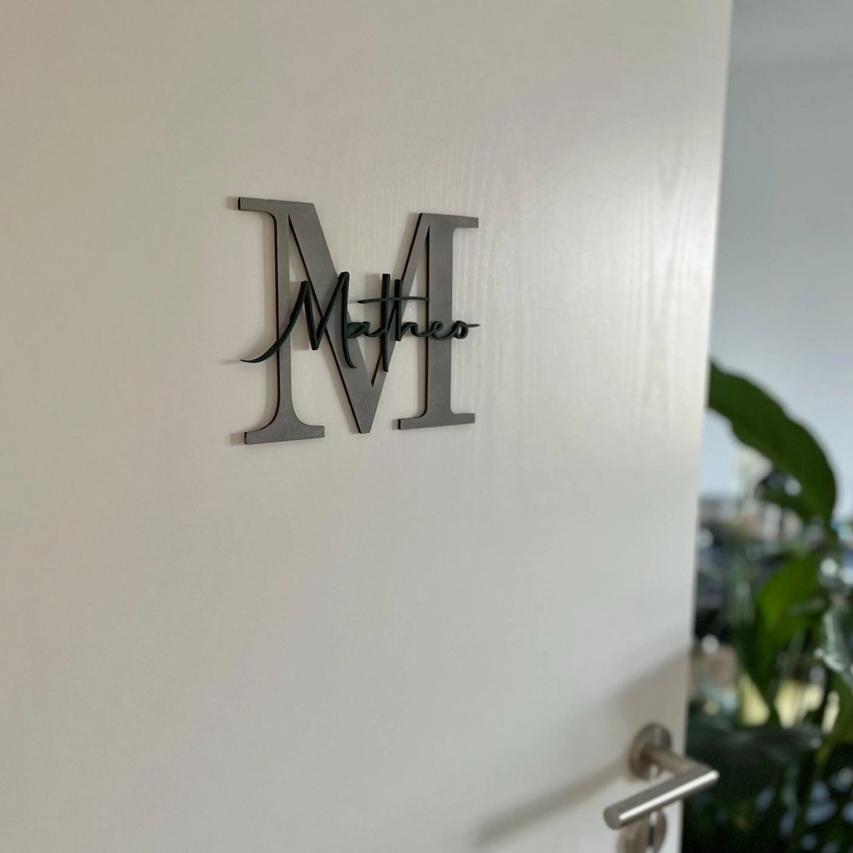 Kinderzimmer Türschild aus Holz | Namensschild Kinderzimmer - LaserArt Germany