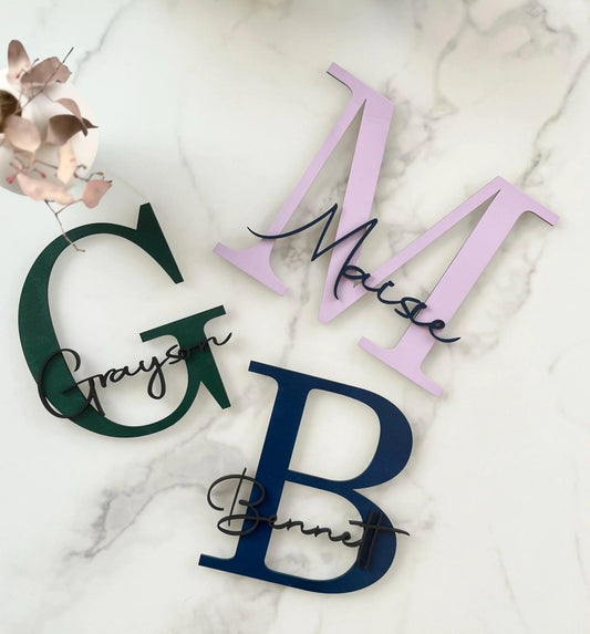 Kinderzimmer Türschild aus Holz | Namensschild Kinderzimmer - LaserArt Germany