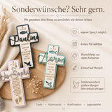 Kommunionkreuz aus Holz personalisiert | Konfirmation - LaserArt Germany