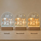 Farm night light motif 4 in the light colors cool white, neutral white and warm white