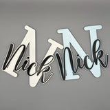 Namensschild Holz XXL Kinderzimmer – 3D Buchstabe & Name - LaserArt Germany