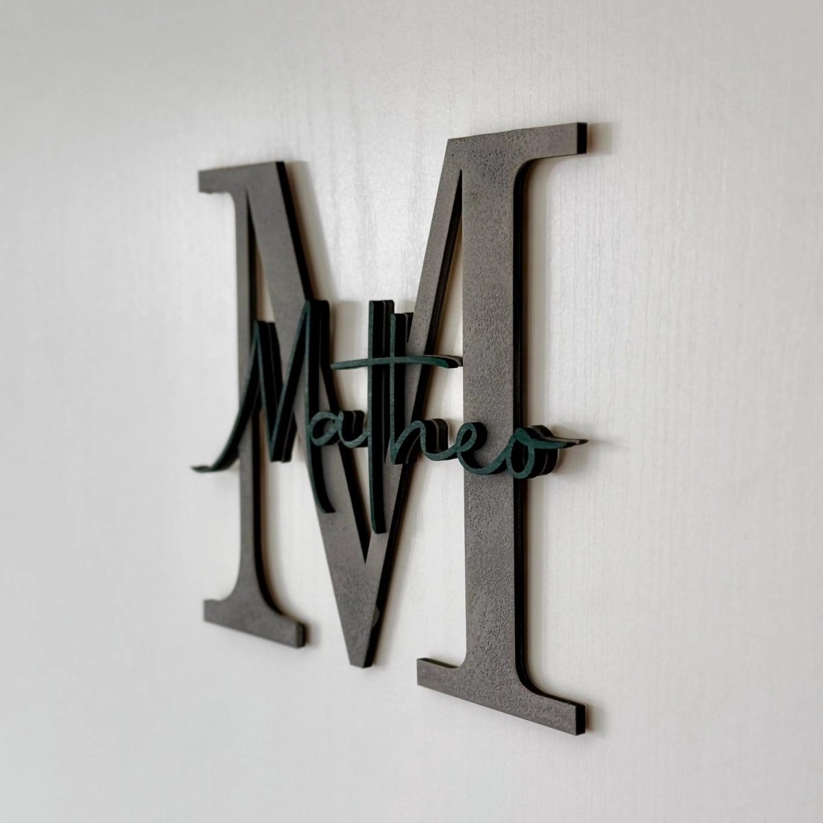 Namensschild Kinderzimmer aus Holz | Türschild & Wandschild - LaserArt Germany