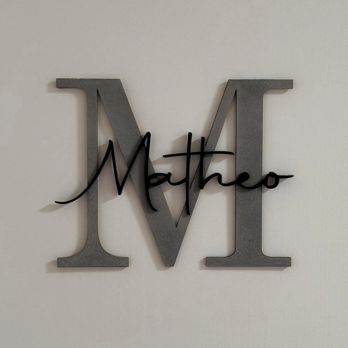 Namensschild Kinderzimmer aus Holz | Türschild & Wandschild - LaserArt Germany