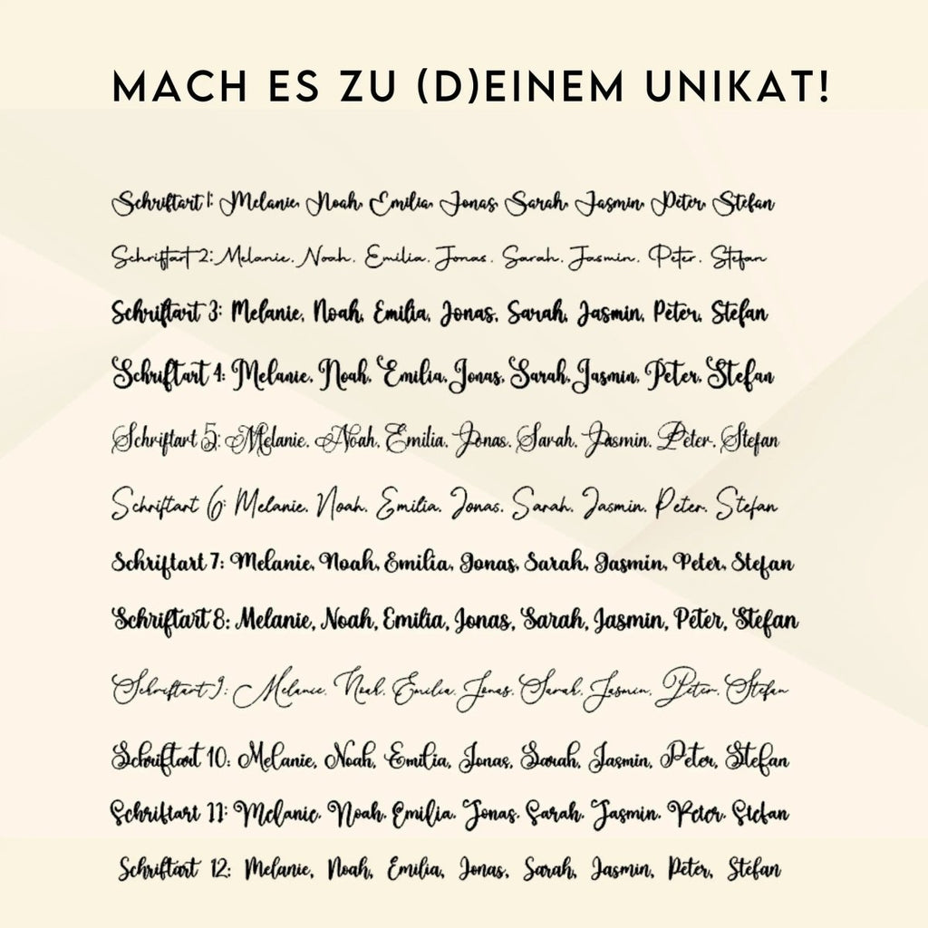 Namensschild Kinderzimmer | personalisierter Schriftzug Acryl & Holz - LaserArt Germany