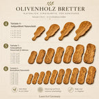 Größenübersicht Olivenholzbretter Variante 4 bis 6