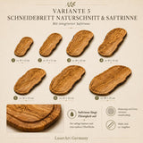 Olivenholzbrett mit Gravur personalisiert – Hochzeitsgeschenk Brautpaar | Namen & Datum | Schneidebrett Olivenholz - LaserArt Germany