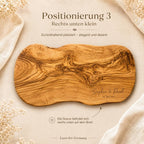 Gravurposition 3: Namen rechts unten dezent platziert