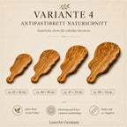 Variante 4: Antipastibrett aus Olivenholz im Naturschnitt