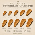 Variante 6: Brotzeitbrett aus Olivenholz in rustikaler Form