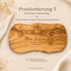 Gravurposition 5: Namen und Widmung zentriert zweizeilig