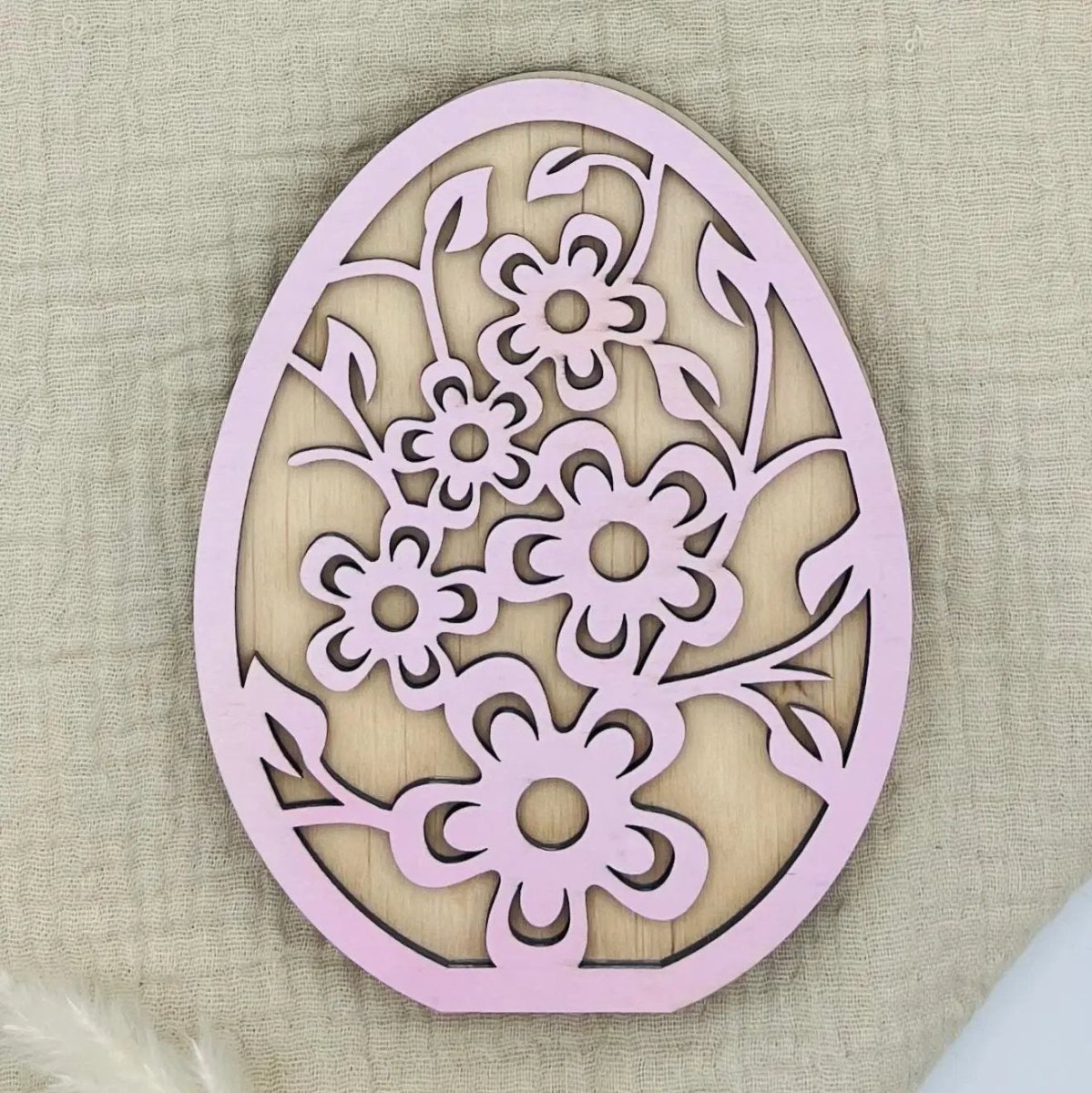 Osterei from wood personalized Geldgeschenk