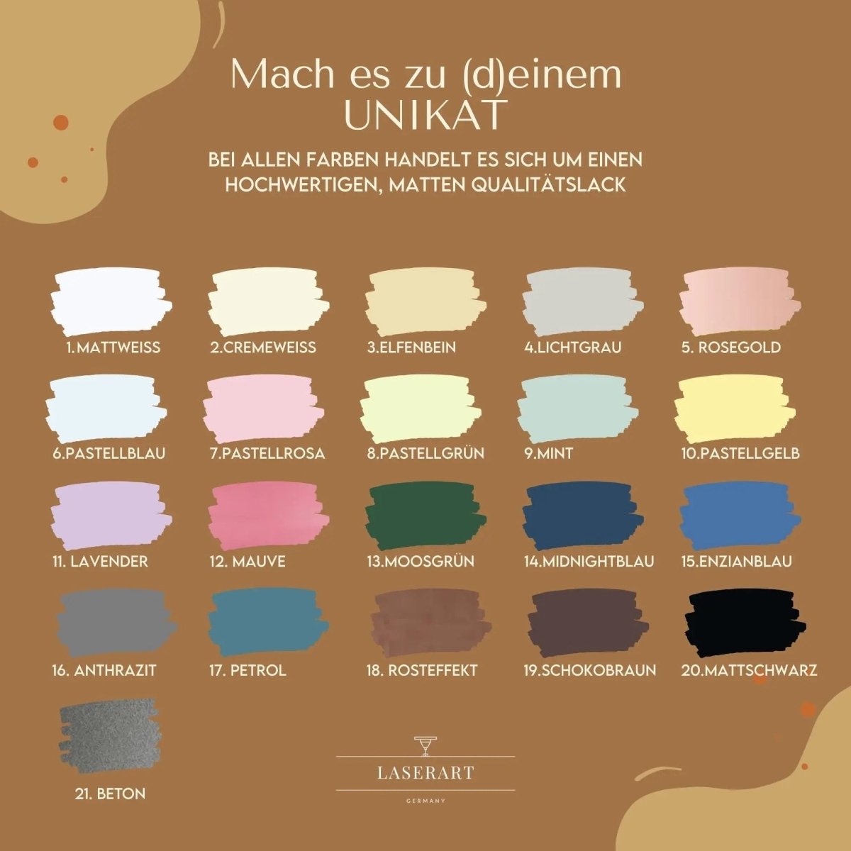 Geldgeschenk Ostern Osterei aus Holz personalisiert – Frontalansicht des Ostereis