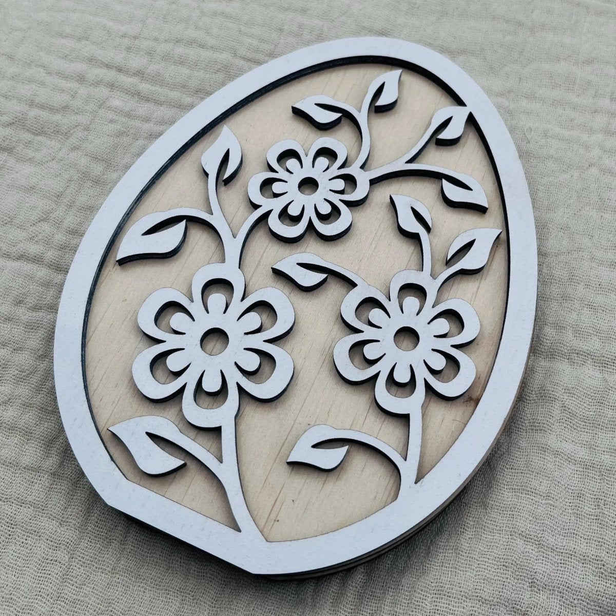 Osterei Geldgeschenk aus Holz Personalisiert & lackiert Ideal für Ostern, Geld sowie Gutscheinkarten haben Platz - LaserArt Germany