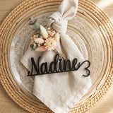 Personalisierte Acryl - Namensschilder für Hochzeiten - LaserArt Germany