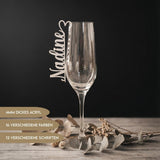 Personalisierte Acryl - Namensschilder für Hochzeiten - LaserArt Germany