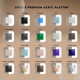 Personalisierte Acryl - Namensschilder für Hochzeiten - LaserArt Germany