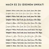 Personalisierte Acryl - Namensschilder für Hochzeiten - LaserArt Germany