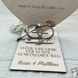 Personalisierte Geldgeschenk Herzplatte aus Holz – Hochzeitsgeschenk & Erinnerung - LaserArt Germany