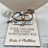 Personalisierte Geldgeschenk Herzplatte aus Holz – Hochzeitsgeschenk & Erinnerung - LaserArt Germany