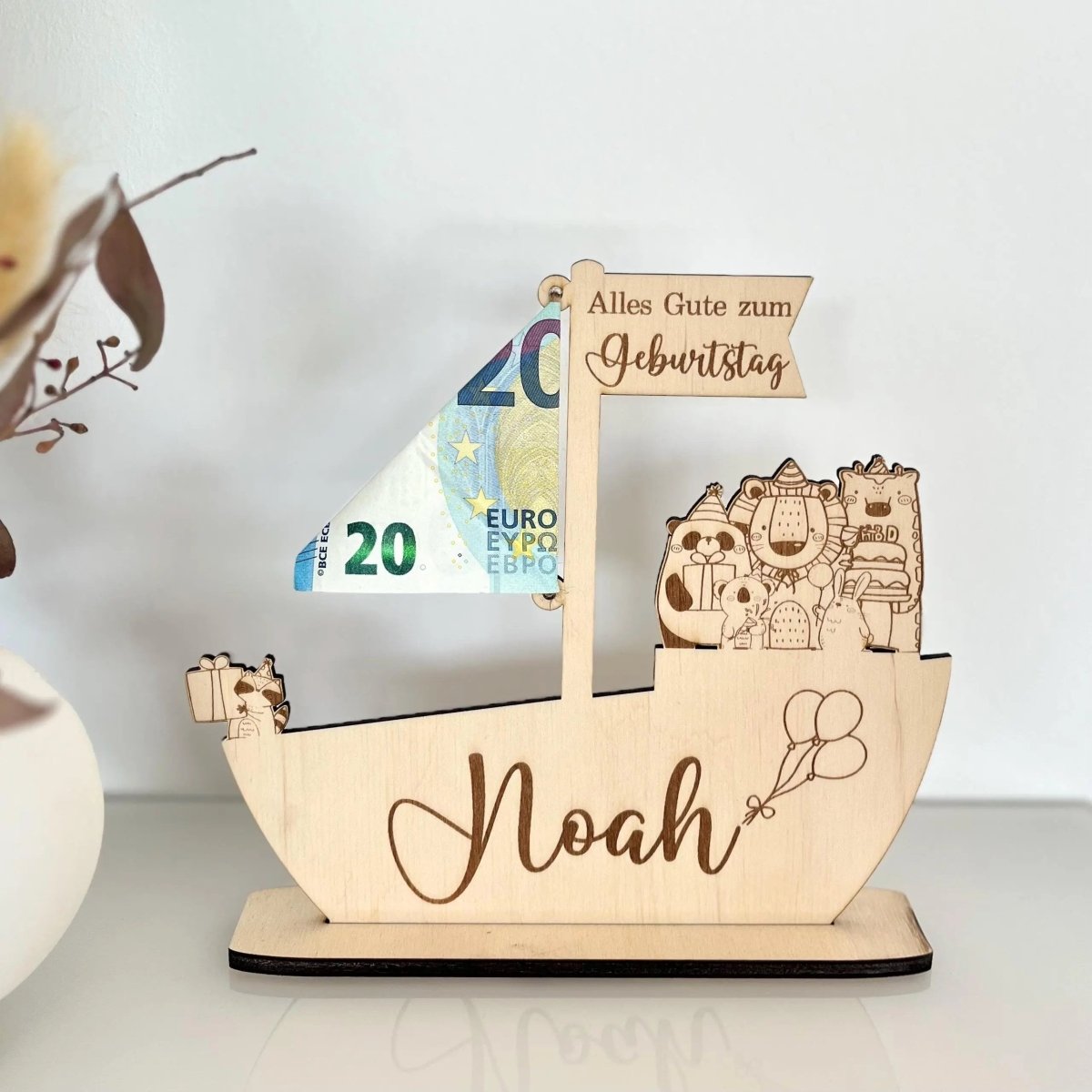 Personalisierte Geschenk zur Taufe personalisiert | Kommunion & Konfirmation personalisiert - LaserArt Germany