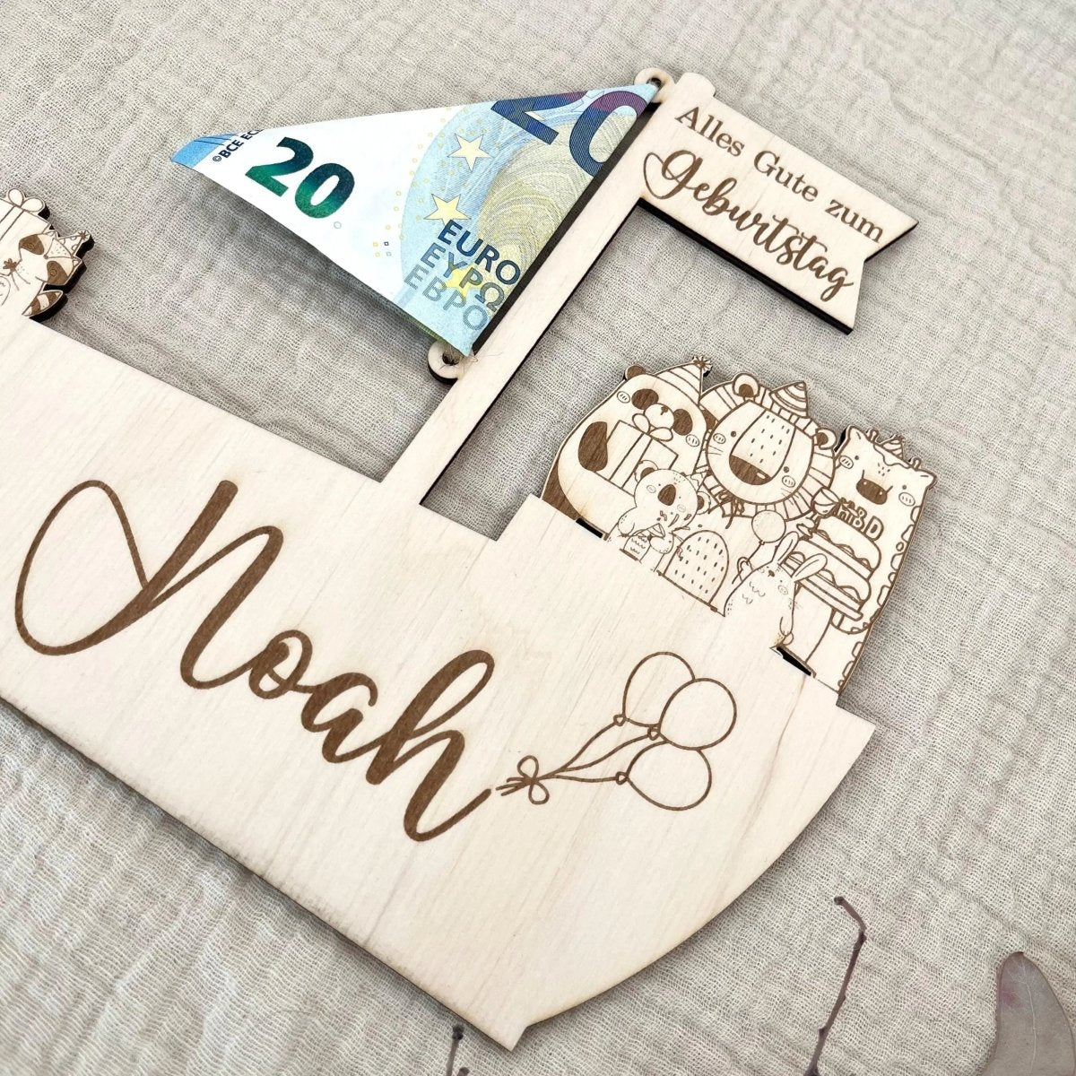 Personalisierte Geschenk zur Taufe personalisiert | Kommunion & Konfirmation personalisiert - LaserArt Germany