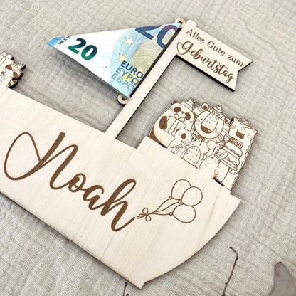 Personalisierte Geschenk zur Taufe personalisiert | Kommunion & Konfirmation personalisiert - LaserArt Germany