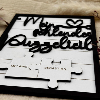 Personalisierte Geschenkideen für Paare: Puzzleteil für Paare - LaserArt Germany
