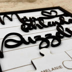 Personalisiertes Puzzleteil Geschenk für Paare – In der Geschenkverpackung