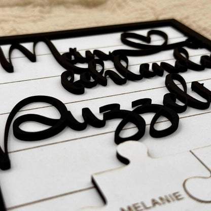 Personalisierte Geschenkideen für Paare: Puzzleteil für Paare - LaserArt Germany