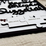 Personalisierte Geschenkideen für Paare: Puzzleteil für Paare - LaserArt Germany