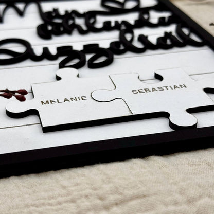 Personalisierte Geschenkideen für Paare: Puzzleteil für Paare - LaserArt Germany