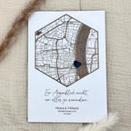 Personalisierte Koordinatenkarte aus Holz – stilvolle Wanddeko & Geschenk - LaserArt Germany