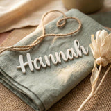 Personalisierte Namen aus Acryl – Moderne Platzkarten & Tischdeko für Hochzeit in 20 Farben - LaserArt Germany