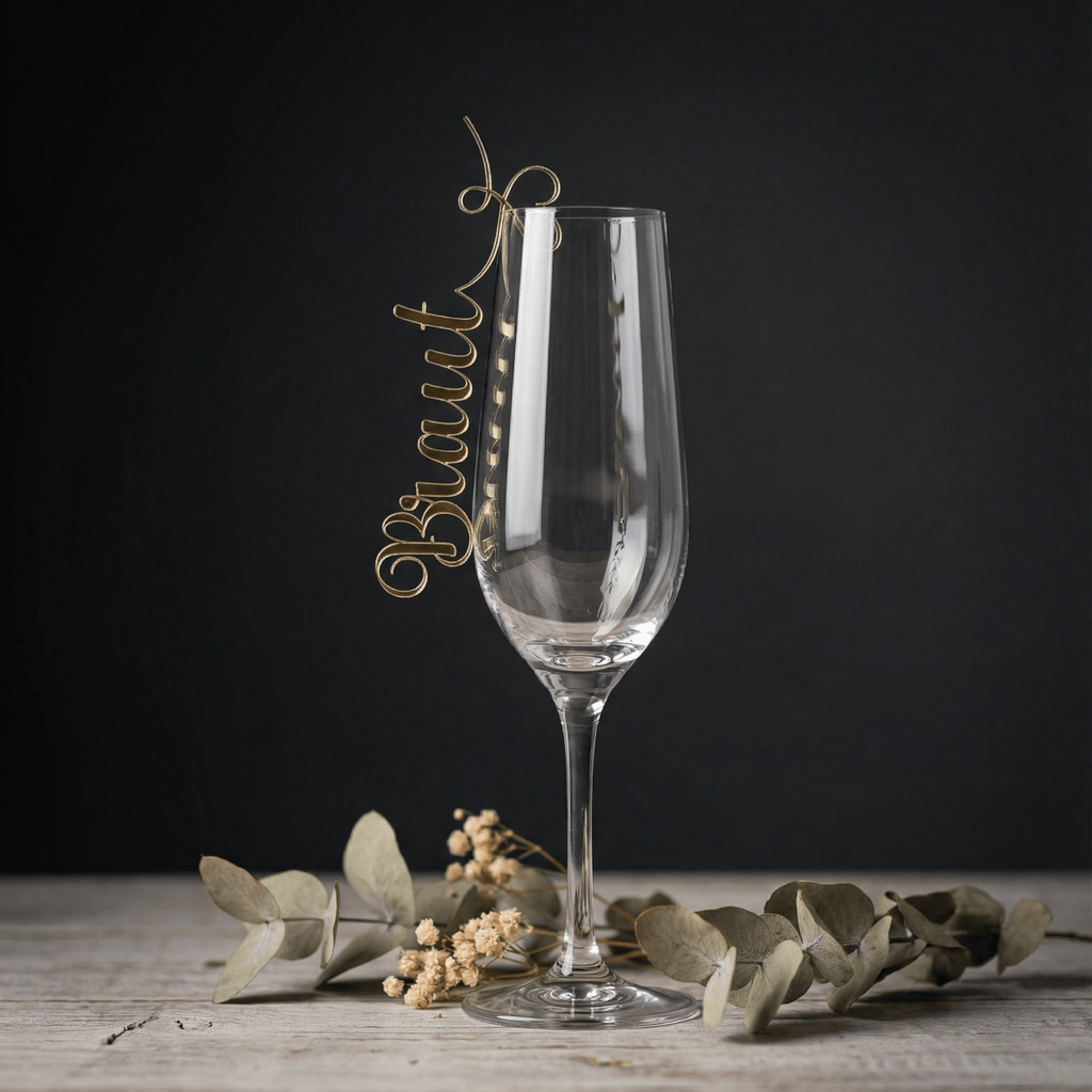 Personalisierte Namensschilder Hochzeit aus Acryl - LaserArt Germany