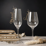 Personalisierte Namensschilder Hochzeit aus Acryl - LaserArt Germany