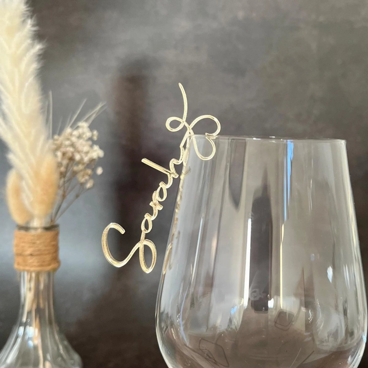 Personalisierte Namensschilder Hochzeit aus Acryl - LaserArt Germany