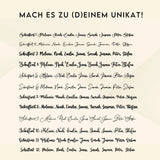 Personalisierte Namensschilder Hochzeit aus Acryl - LaserArt Germany