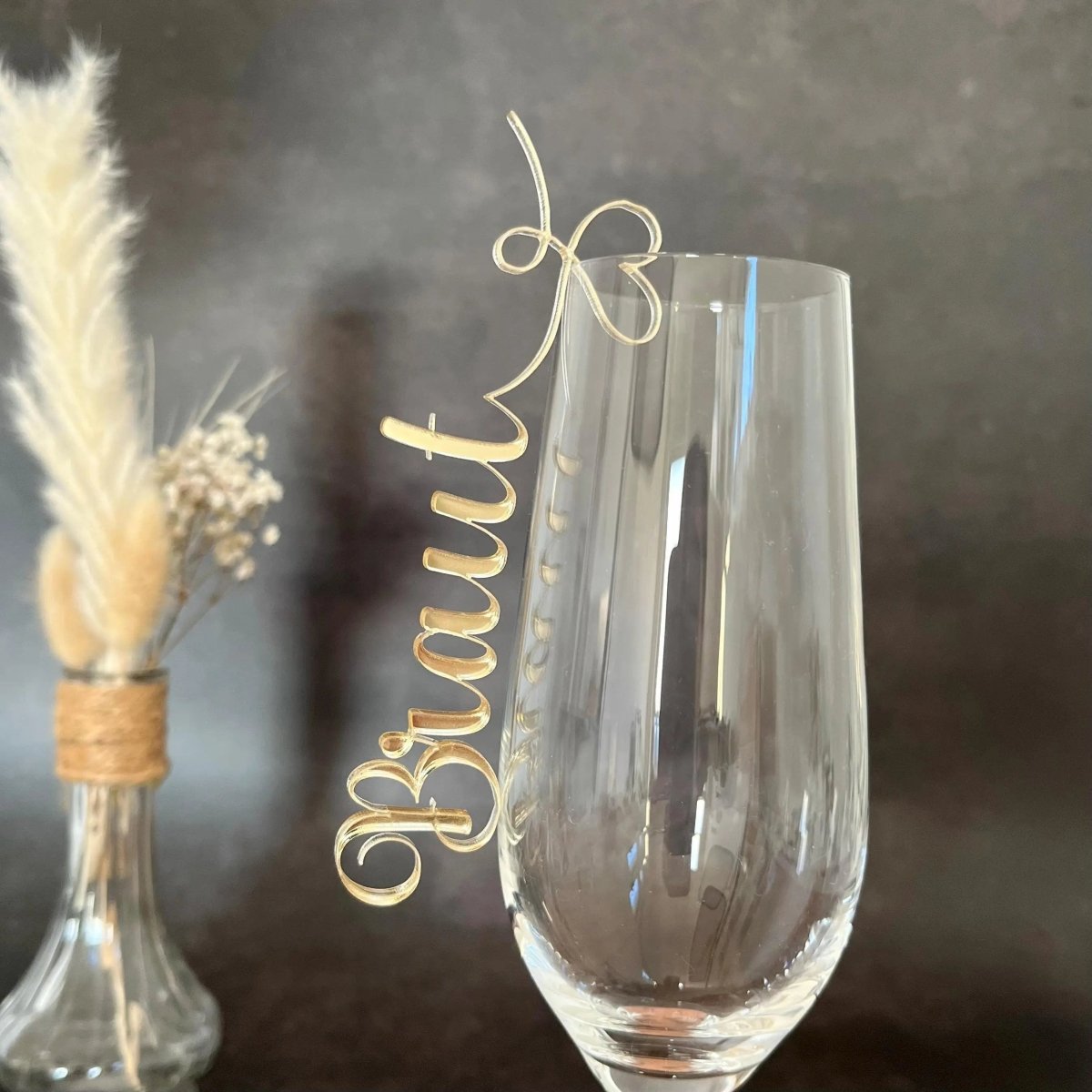 Personalisierte Namensschilder Hochzeit aus Acryl - LaserArt Germany